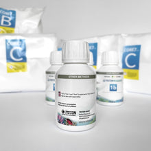 Lade das Bild in den Galerie-Viewer, TRITON Core 7 Reef Supplements Flex Bulk Edition 4x4L - Salze und 1b 100ml Flasche - Nahaufnahme - Seitenansicht B